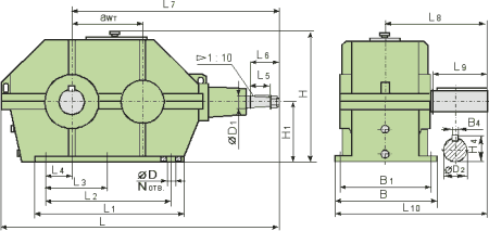 редуктор КЦ1-200МРЗ